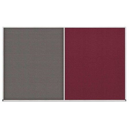 United Visual Products Enclosed Corkboard, 1 Door, 48"x36", 4" Fra UV3402-BLACK-CINNABA